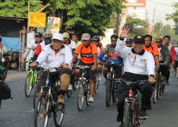Memperkokoh Persatuan, LDII Sambut HUT Jatim dengan Sepeda Sehat